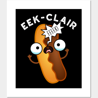 Eek-clair Funny Eclair Puns Posters and Art